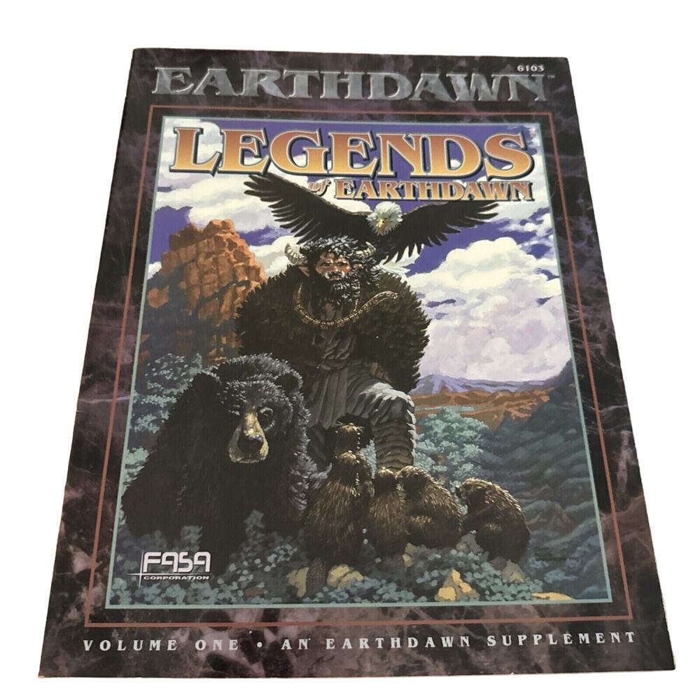 Legends of Earthdawn Volume One supplement #6103 FASA rpg D&D